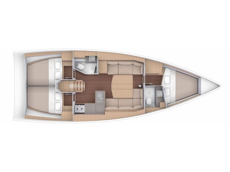 Book yachts online - sailboat - Dufour 390 GL - Cordelia - rent