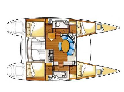 Book yachts online - catamaran - Lagoon 380 - Maya (AC + generator) - rent