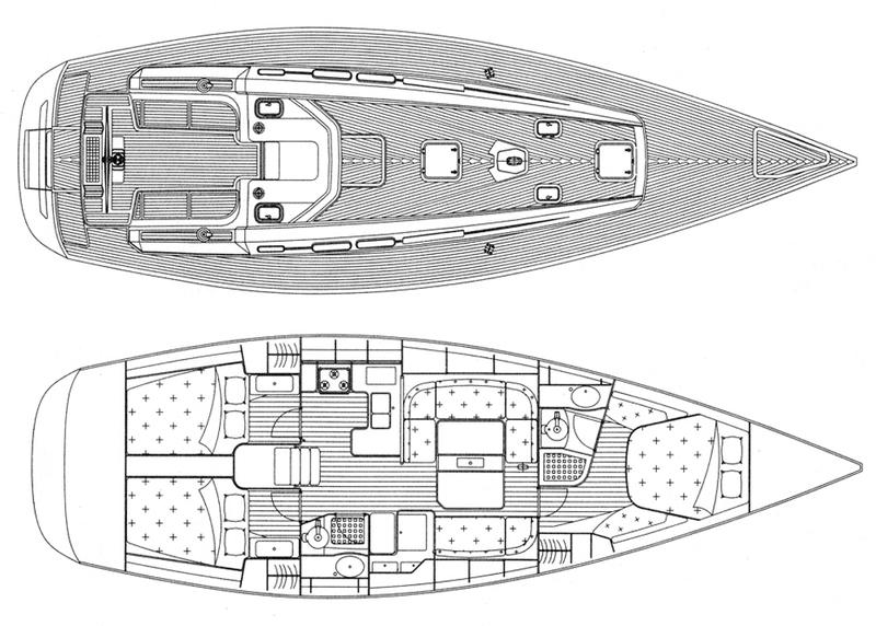Book yachts online - sailboat - Grand Soleil 45 - Matterhorn (Sails 2019, Bowthruster) - rent