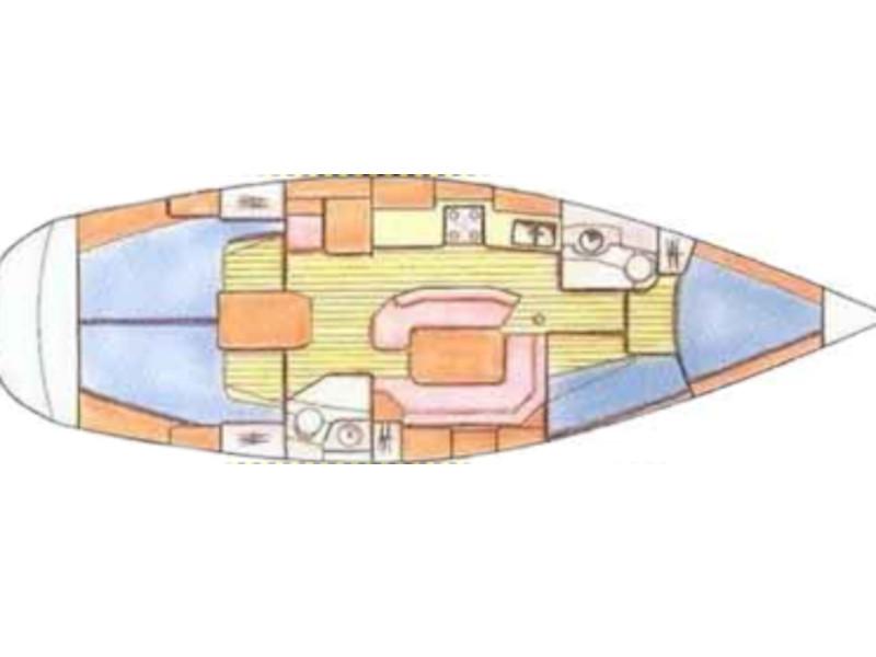 Book yachts online - sailboat - Sun Odyssey 42.2 - Frixos - rent