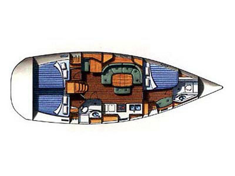 Book yachts online - sailboat - Oceanis 393 Clipper - Hinitsa - rent