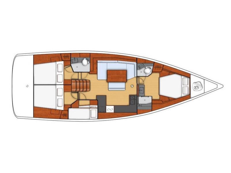 Book yachts online - sailboat - Beneteau Oceanis 48 - GOLD ONE - rent