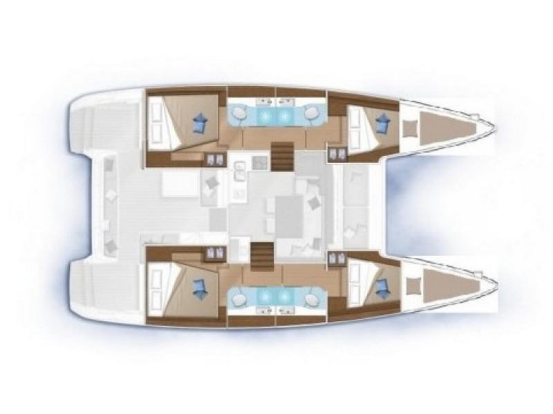 Book yachts online - catamaran - Lagoon 40 - ZAGVOZD - rent