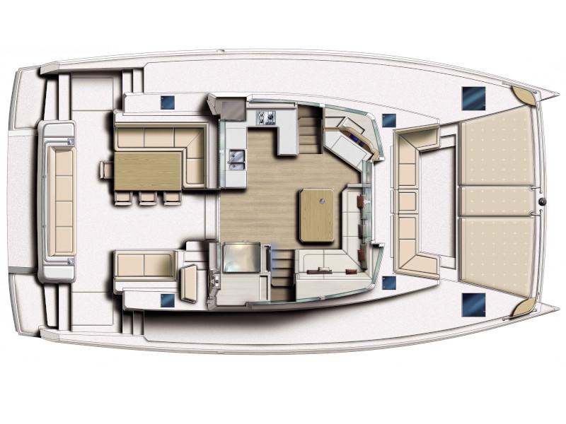 Book yachts online - catamaran - Bali 4.5 Fly - Sadalbari - rent