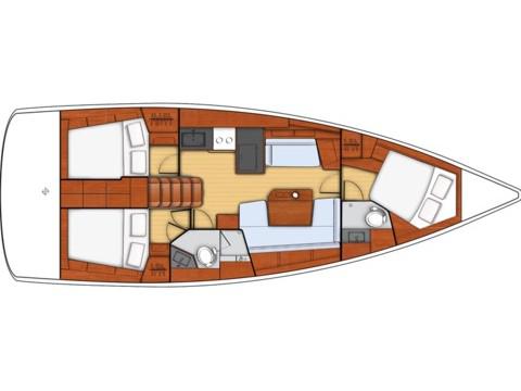 Book yachts online - sailboat - Oceanis 41.1 - Nina - Comfort line - rent