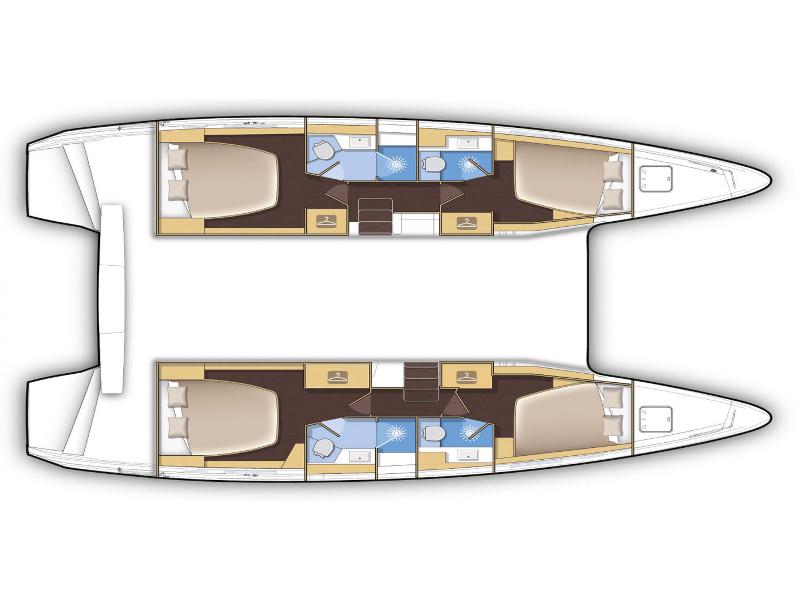 Book yachts online - catamaran - Lagoon 42 - ICE CAT - rent