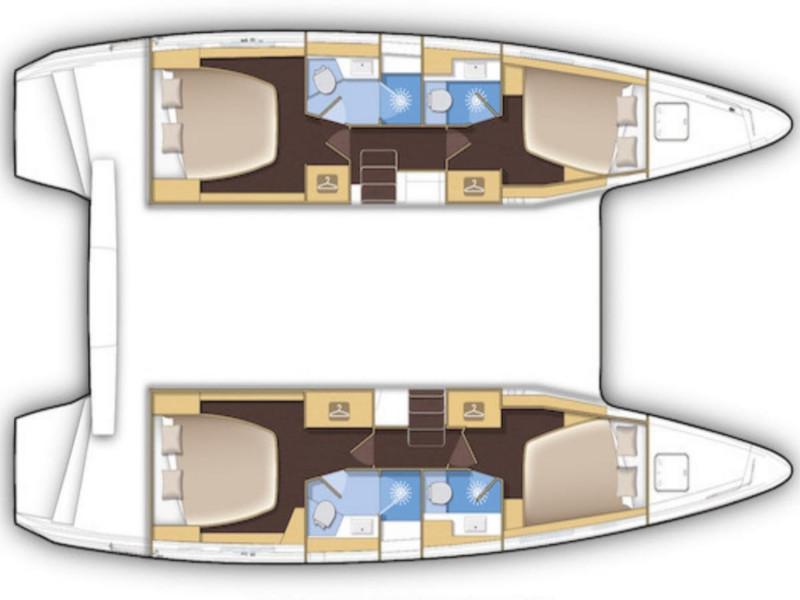 Book yachts online - catamaran - Lagoon 42 - Blackbird - rent