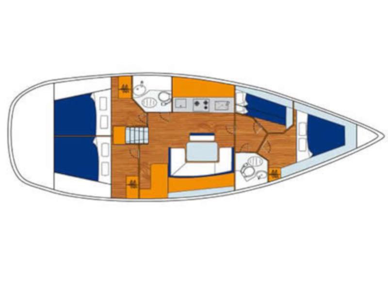 Book yachts online - sailboat - Beneteau Cyclades 43 - Dubi - rent