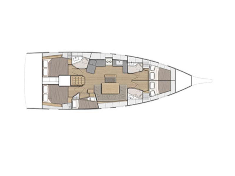 Book yachts online - sailboat - Oceanis 46.1/4cbs - PRES- 46O-19-G - rent