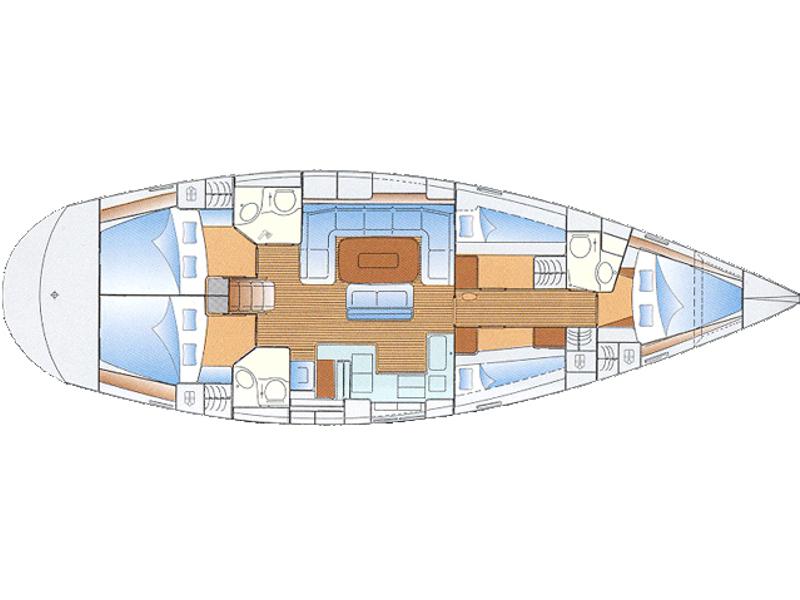 Book yachts online - sailboat - Bavaria Cruiser 50 - EC- 50C-12-G - rent