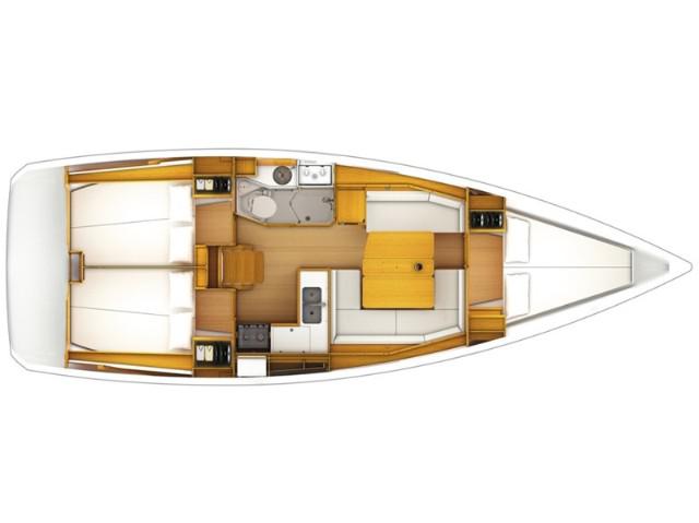 Book yachts online - sailboat - Sun Odyssey 379 - SO379Fear - rent