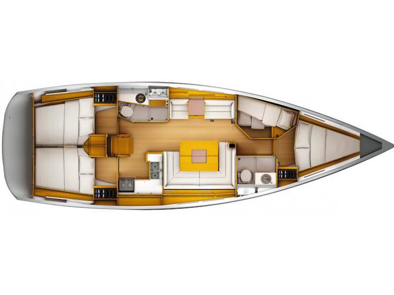 Book yachts online - sailboat - Sun Odyssey 449 - Melody - rent