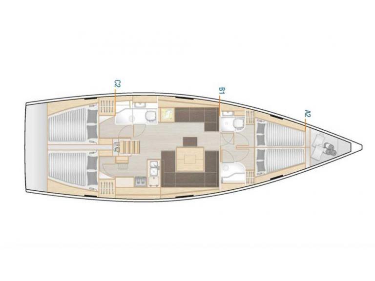 Book yachts online - sailboat - Hanse 458 - C-YA - rent
