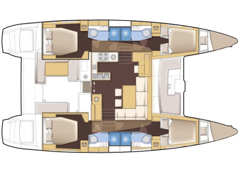 Book yachts online - catamaran - Helia 44 A/C &amp; GEN - HELIOS - rent