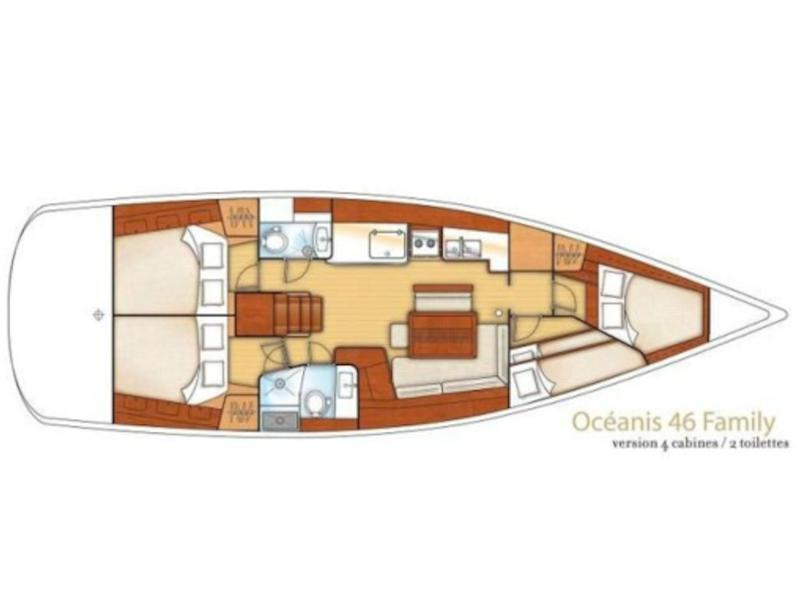 Book yachts online - sailboat - Oceanis 46 - AEGEAS - rent