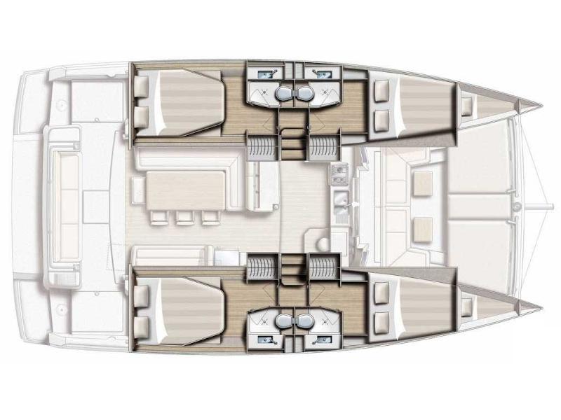 Book yachts online - catamaran - Bali 4.1 - Talitha - rent
