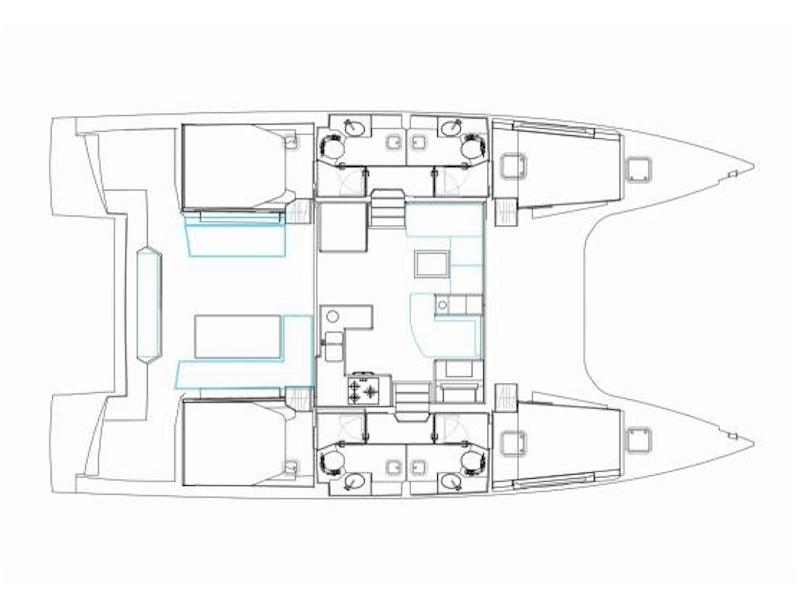 Book yachts online - catamaran - Nautitech 46 Fly - Harmony Planet - rent