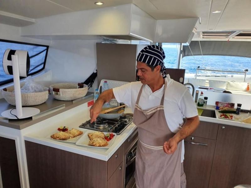 Book yachts online - catamaran - Bali 4.8 - Olea Crewed Elegant Pack - rent