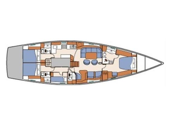 Book yachts online - sailboat - Beneteau 57 - Tajna - rent