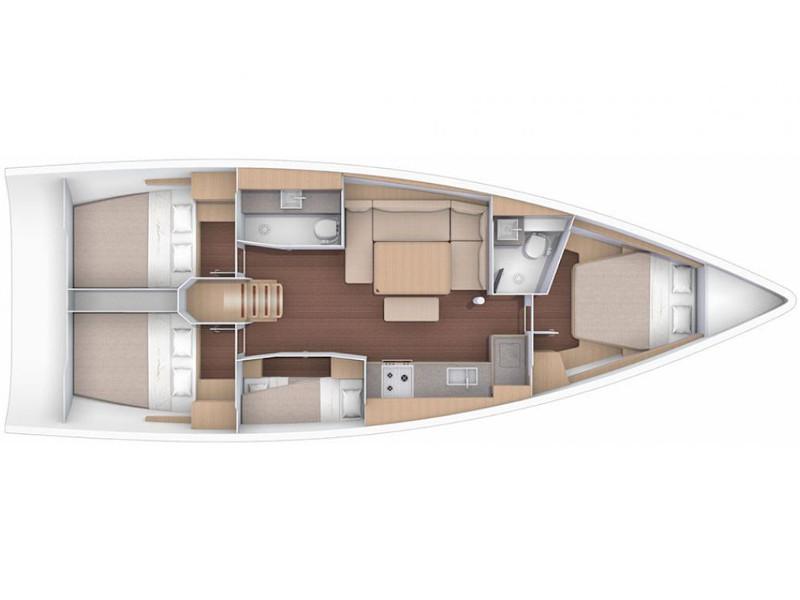 Book yachts online - sailboat - Dufour 430 Grand Large - Blue Moon 1 - rent