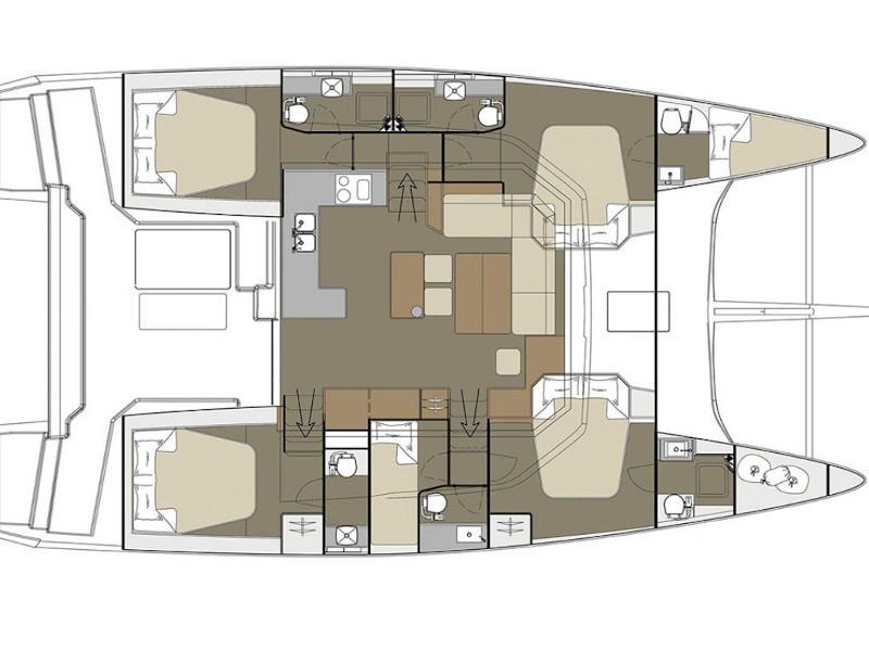 Book yachts online - catamaran - Dufour 48 - Blue Horizon - Deluxe - rent