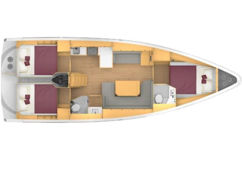 Book yachts online - sailboat - Bavaria C42 - Seaduction - rent