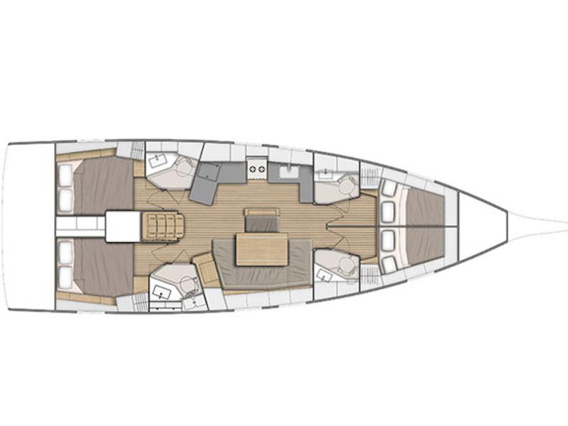 Book yachts online - sailboat - Oceanis 46.1 - Aeolian Melody - rent