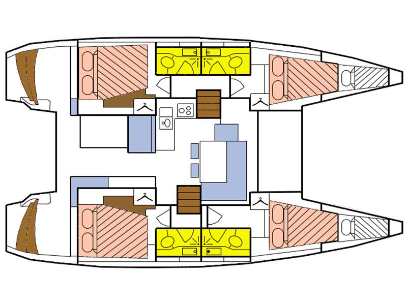 Book yachts online - catamaran - Lagoon 40 - Unique - rent