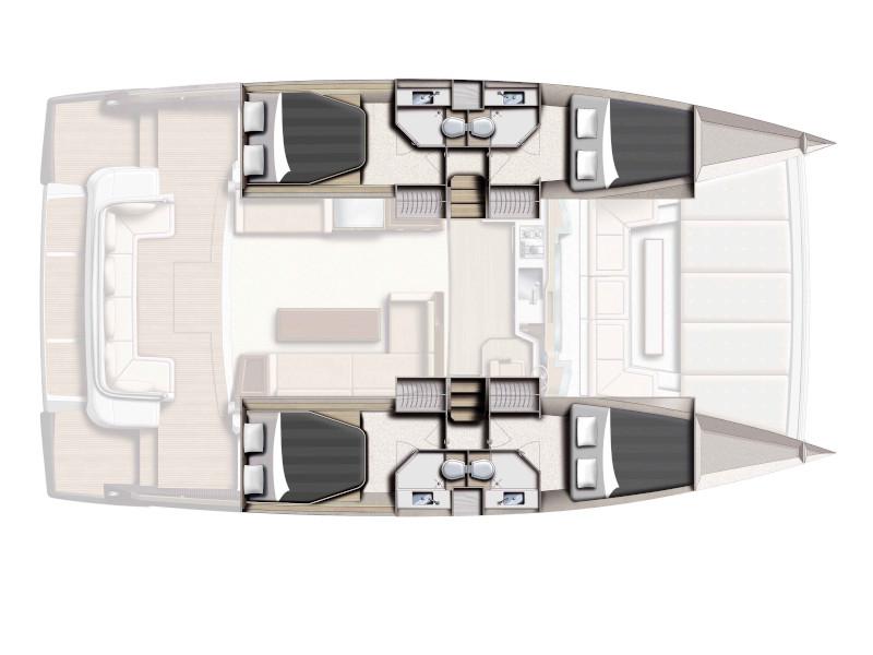 Book yachts online - powercatamaran - Bali 4.3 MY - Flying Dream  - rent