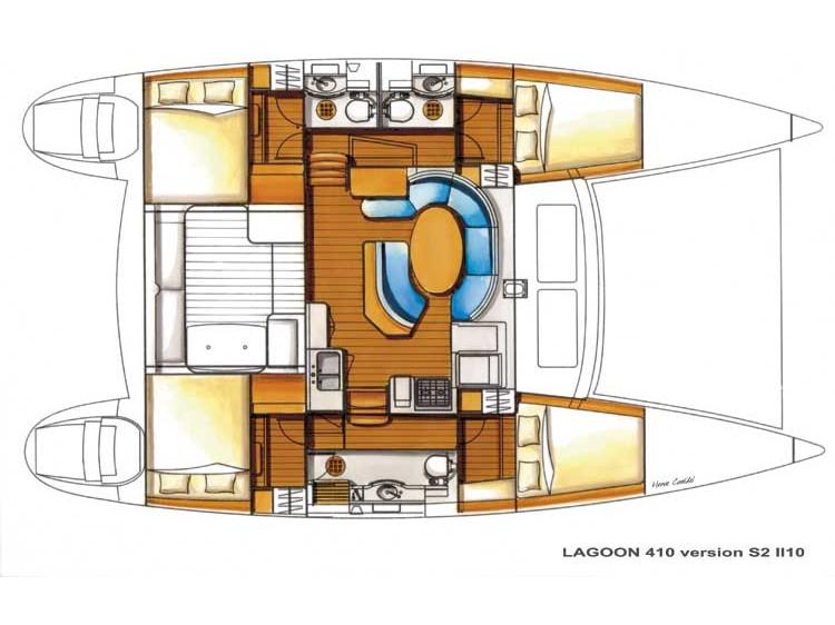 Book yachts online - catamaran - Lagoon 410 S2 - Andioa - rent