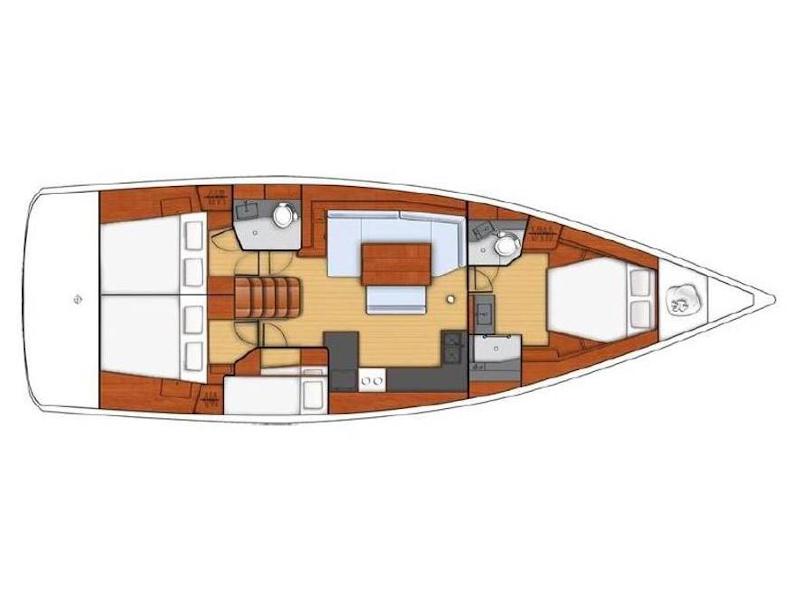 Book yachts online - sailboat - Oceanis 48 - Claudia II - rent