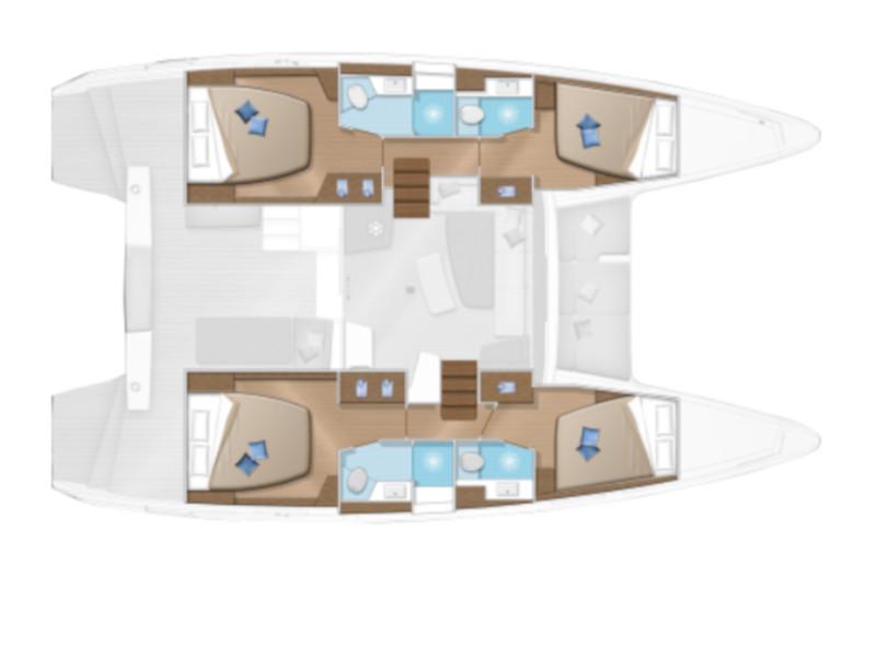 Book yachts online - catamaran - Lagoon 42 - La Colombe (SUNDAY TO SUNDAY) - rent
