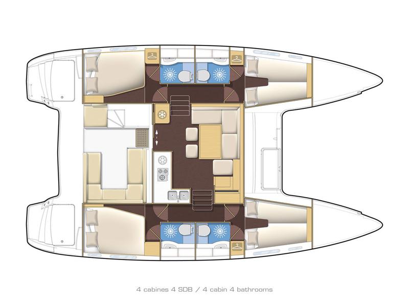 Book yachts online - catamaran - Lagoon 400 S2 - Seaker - rent