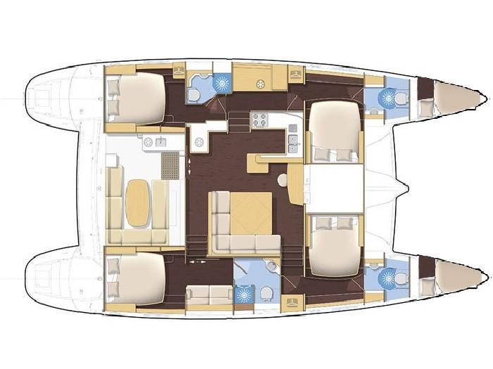 Book yachts online - catamaran - Lagoon 500 - Skippered - TORO BIANCO - rent