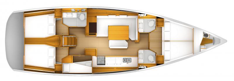 Book yachts online - sailboat - Sun Odyssey 519 -  6 cabs - MARINA - rent