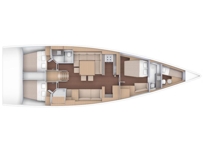 Book yachts online - sailboat - Dufour 56 Exclusive Owner Version - KABUKI - fully equipped - rent