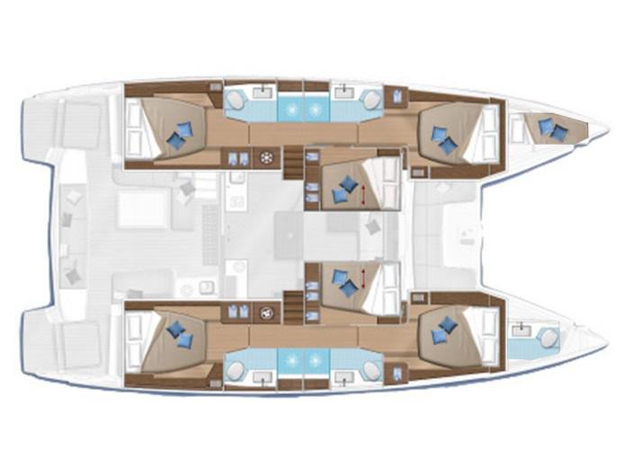 Book yachts online - catamaran - Lagoon 50 - BADI - rent