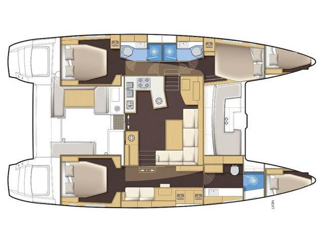 Book yachts online - catamaran - Lagoon 450 F - ONENO - rent