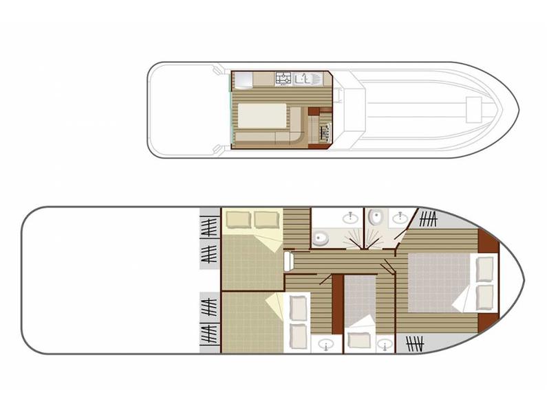 Book yachts online - motorboat - Sedan 1160 N - STEINBOURG FR - rent