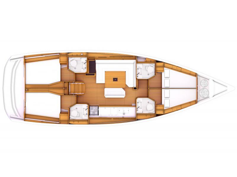 Book yachts online - sailboat - Sun Odyssey 479 - Luna Rossa (Refit 2021) - rent