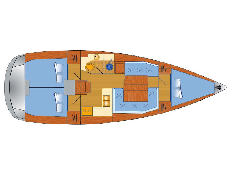 Book yachts online - sailboat - Sun Odyssey 389 - Amadeus - rent