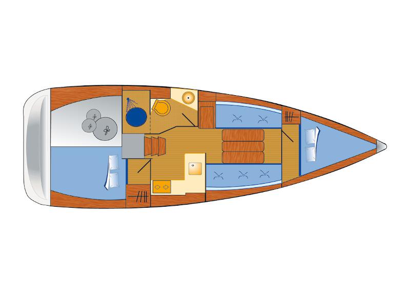 Book yachts online - sailboat - Sun Odyssey 349 - Antonija - rent