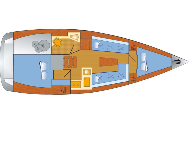 Book yachts online - sailboat - Bavaria Cruiser 34 - Little Joe - rent