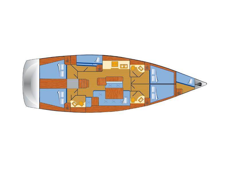 Book yachts online - sailboat - Oceanis 50 - Big Tasty - rent