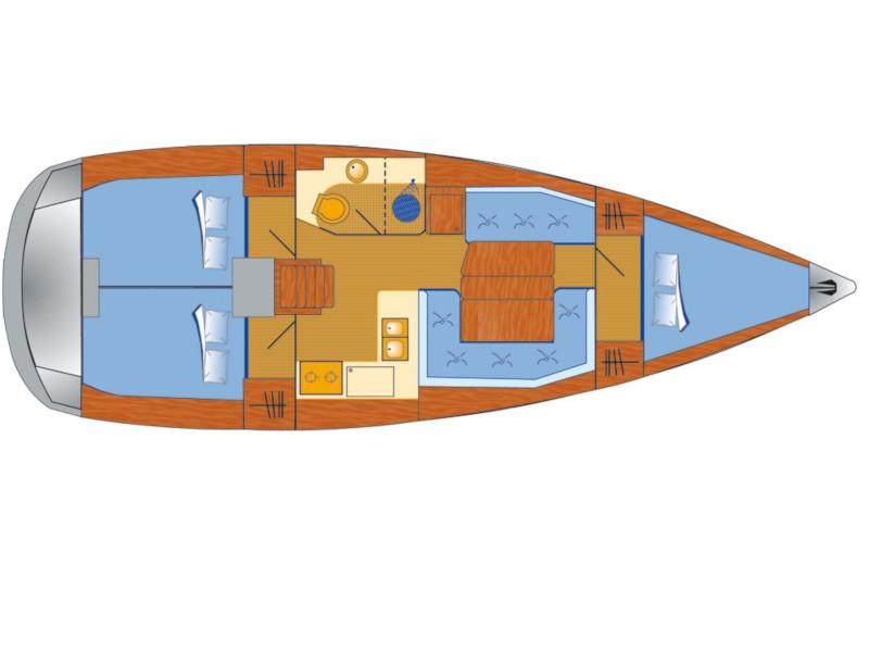 Book yachts online - sailboat - Sun Odyssey 389 - Sissi - rent