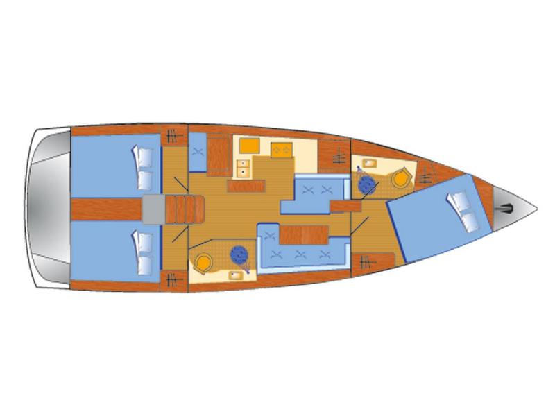 Book yachts online - sailboat - Sun Odyssey 410 - Lara - rent
