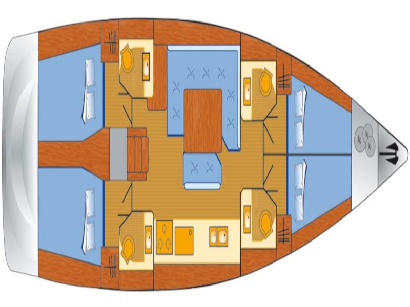 Book yachts online - sailboat - Sun Odyssey 479 - Perla - rent