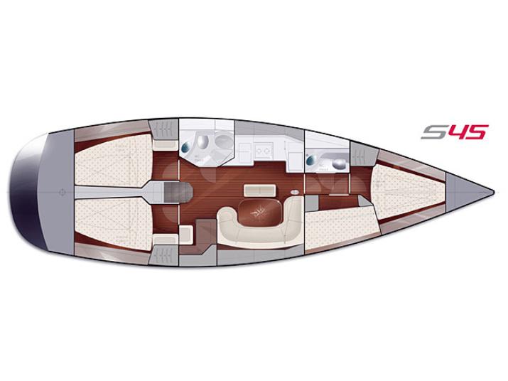 Book yachts online - sailboat - Salona 45 - Goga - rent