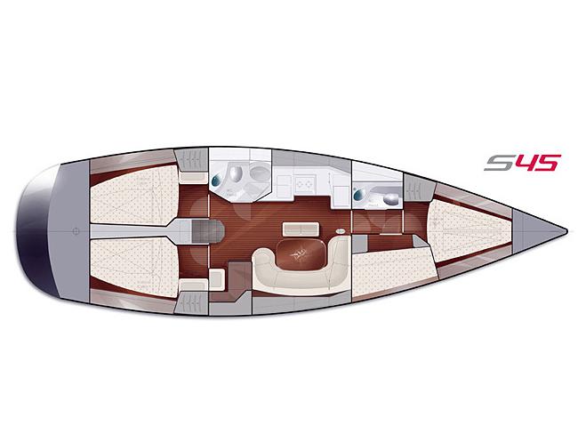 Book yachts online - sailboat - Salona 45 - Mima - rent