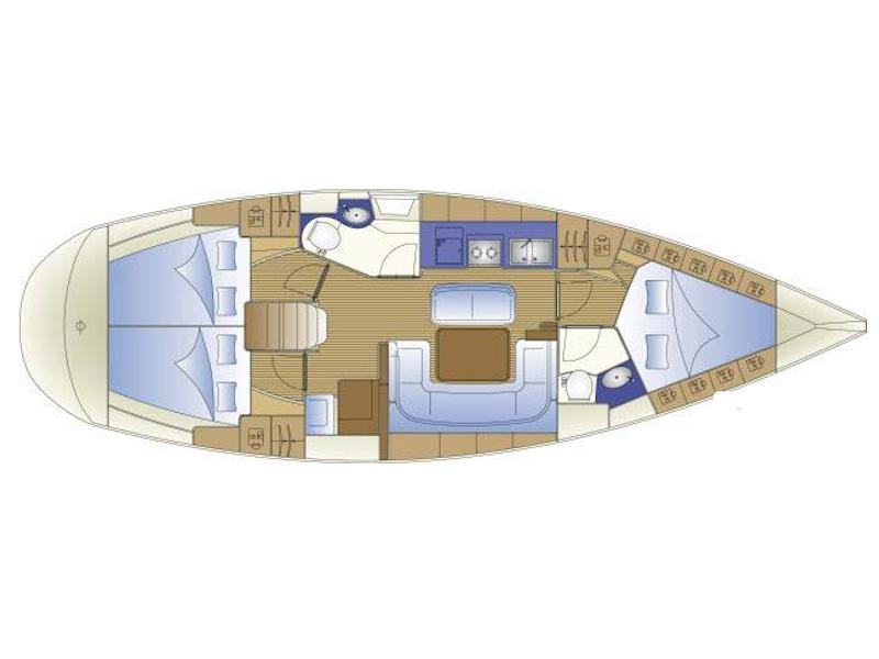 Book yachts online - sailboat - Bavaria 41 - SAX II - rent